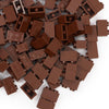 Unirolic Classic Building Bricks Set, 100 Piece 1X2 Basic Building Blocks Stem Creative Building Toys Compatible With All Major Brands(Brown)
