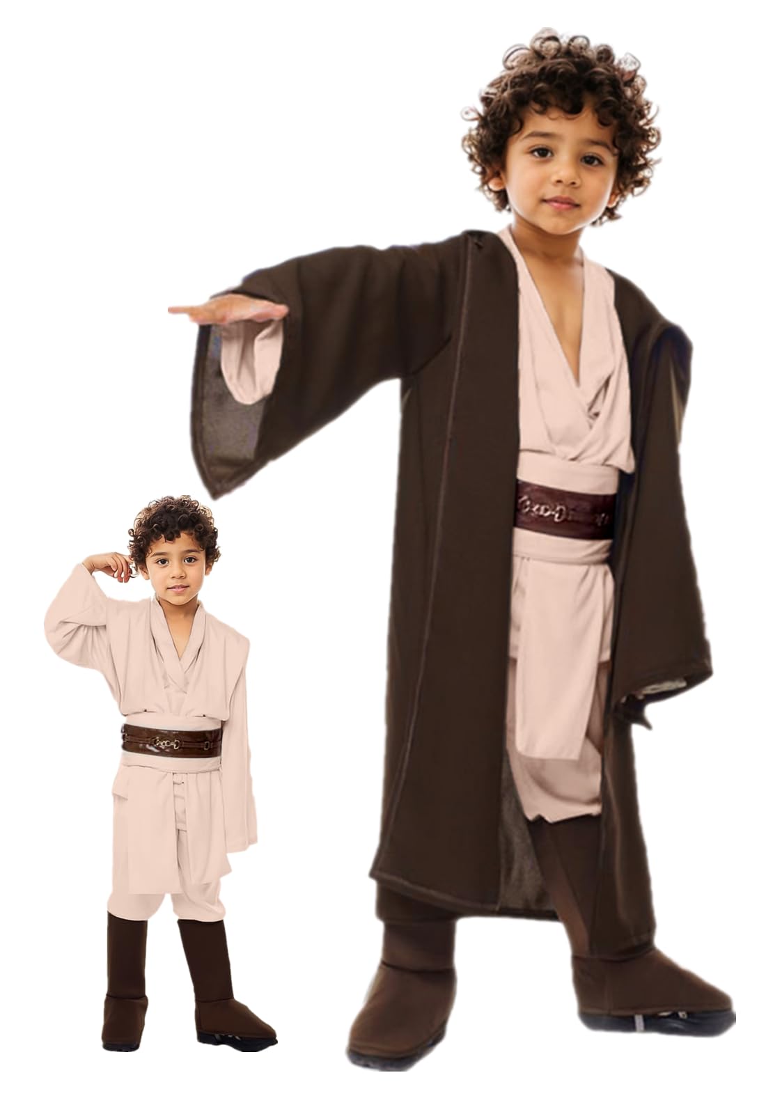 Knight Costume Kids Child Tunic Hooded Robe Pants Belt Shoes Halloween Cosplay Costume Outfit Suit