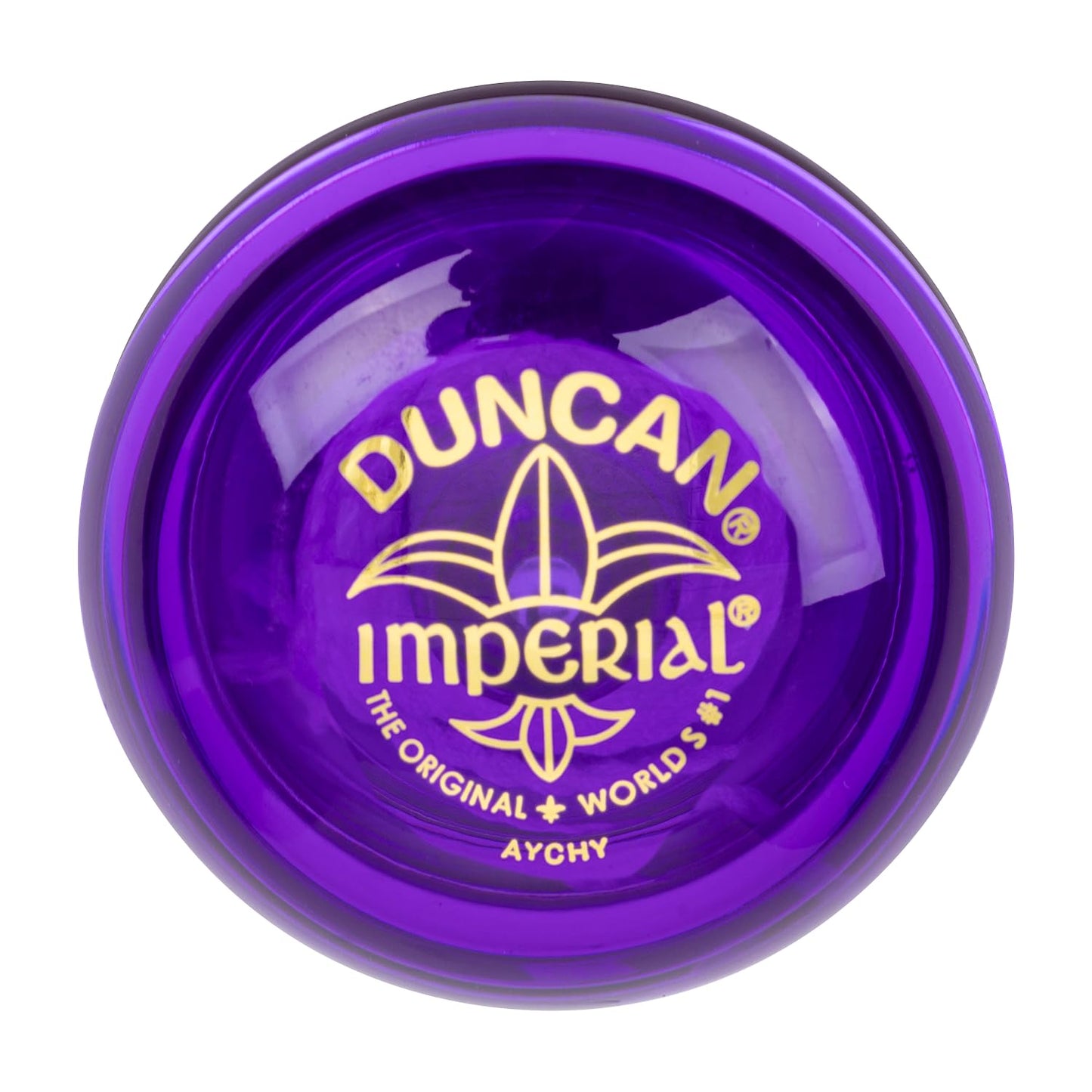 Duncan Toys Imperial Yo-Yo, Beginner Yo-Yo With String, Steel Axle And Plastic Body, Purple