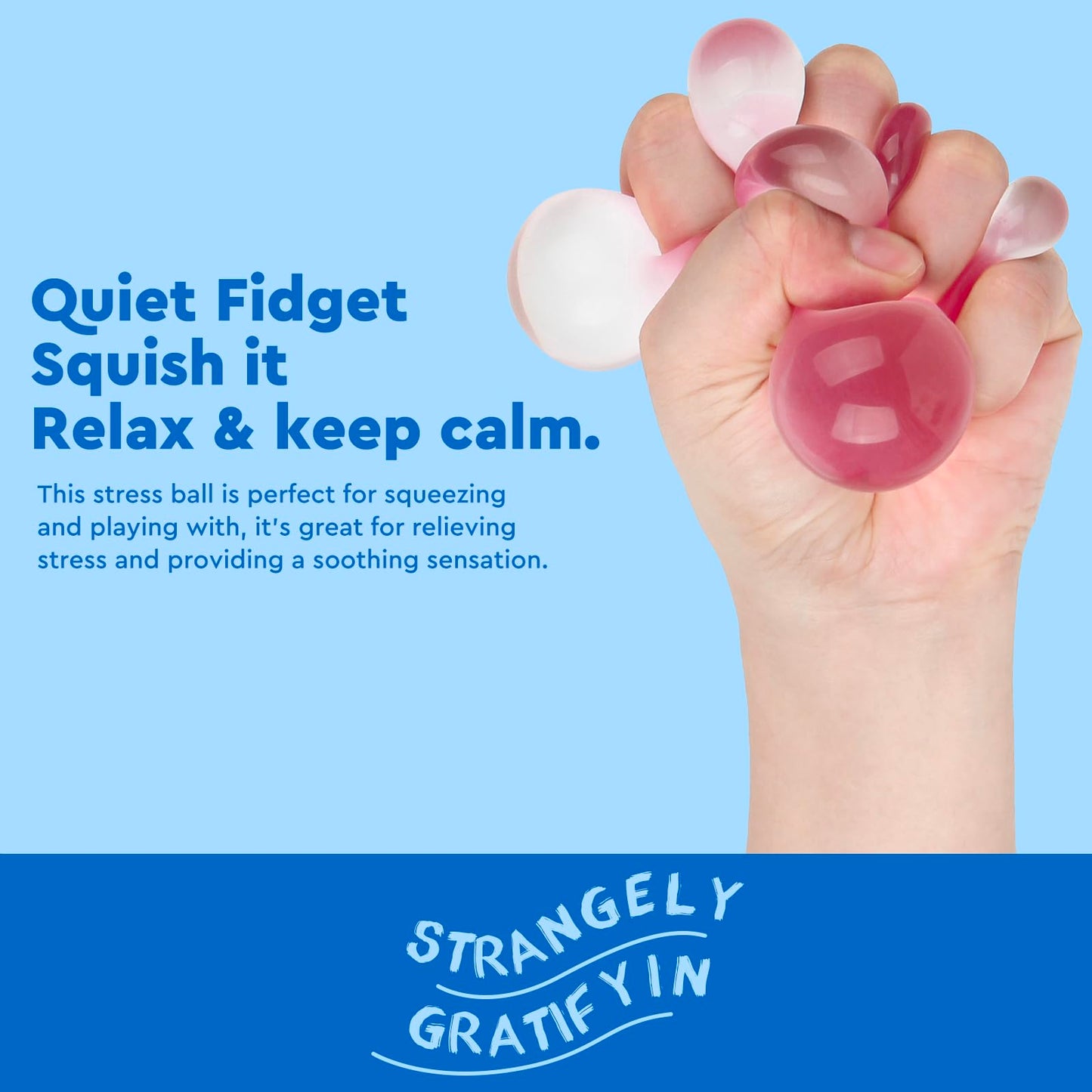 Dyrdm Stress Balls 3-Pack, Easter Basket Stuffers & Fidget Gifts, High Density And Ultra-Soft Memory Gel Filled, Squishy Fidget Toy, Squeeze Balls Sensory For Anxiety Stress Relief Warm Series