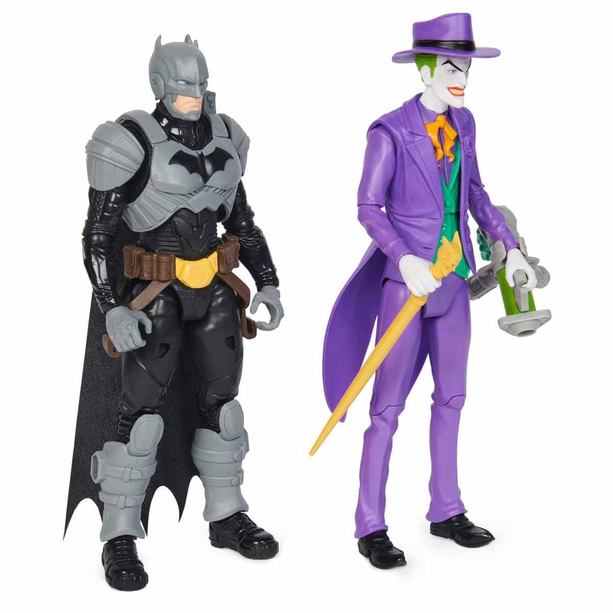 DC Comics  Batman Adventures  Batman vs The Joker Action Figures Set  2 Figures  12 protective covering Accessories  12-inch Super Hero Kids Toy for Boys & Girls