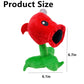 Jhesao 7' Fire Plants And Zombies Peashooter Plush Zombies Toys Pvz Plushies 1 2 Stuffed Soft Doll Pea Fire Plant Toy New