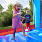 Bounceland Royal Palace Inflatable Bounce House [Blower NOT Included], Long Slide, Large Bouncing Area, Basketball Hoop and Sun