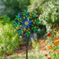 Venniy Hummingbird Wind Spinner, Metal Outdoor Wind Sculptures & Spinners, 68.5 Inch Double Windmill Spinner For Yard Lawn Garde