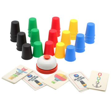 Vinciph Quick Cups Games For Kids Intellectual Flying Stack Cups,Stacking Cups Games Parent-Child Interactive Game With 24 Pictu