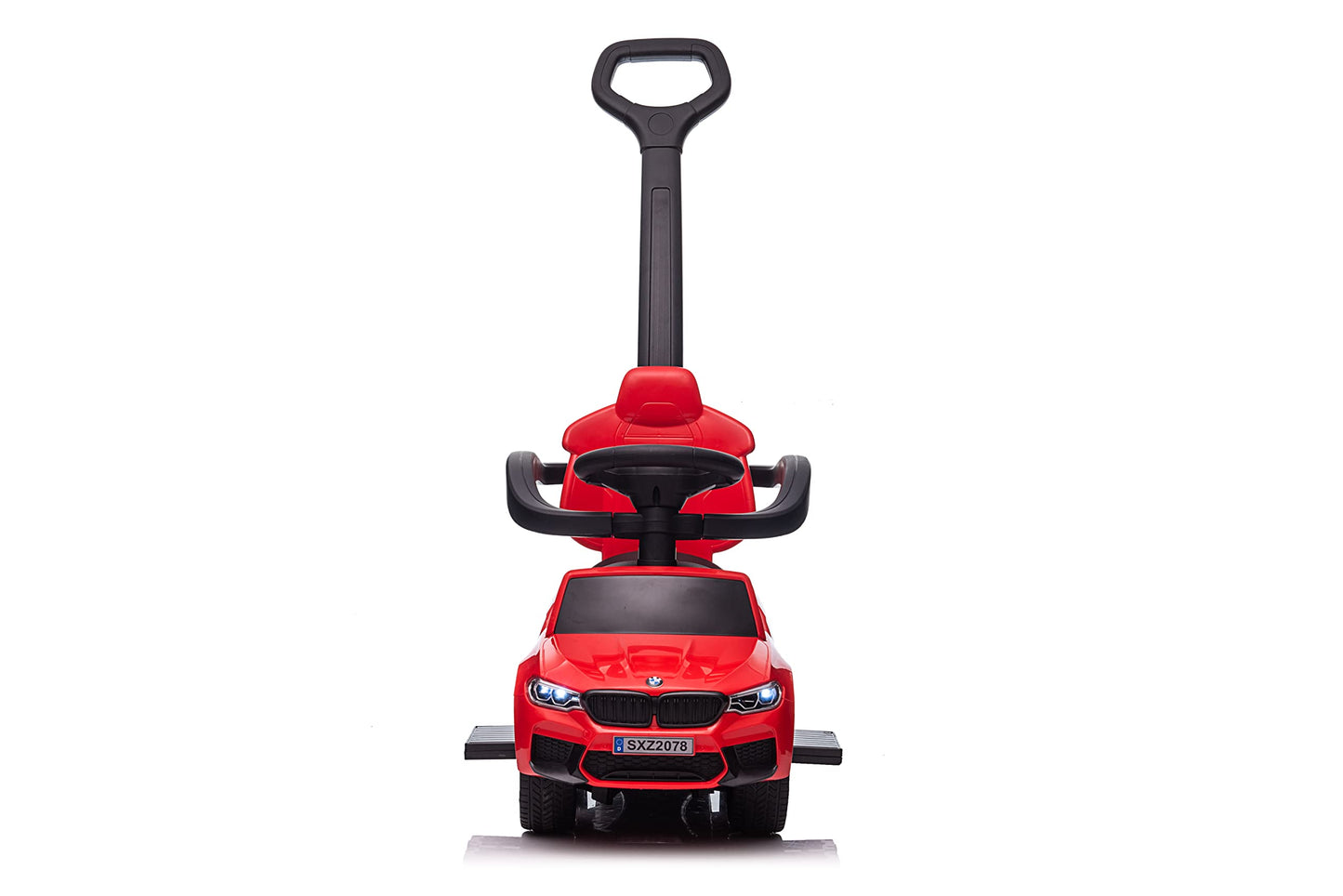 Best Ride On Cars BMW 4 in 1 Push Car, Large Red Battery Powered Toy, Plastic