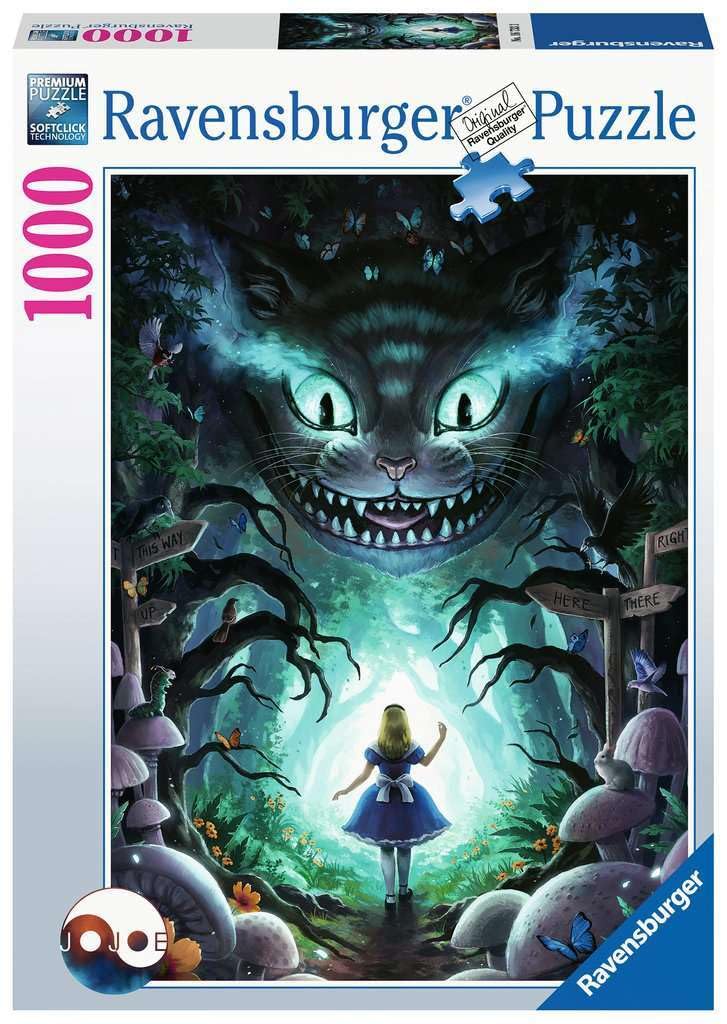 Ravensburger Puzzle Disney Avonturen Met Ravensburger 16733 Jigsaw Puzzle Adventure With Alice 1000 Pieces, Teal/Turkoois Groen