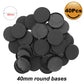 Evemodel Mb540 40Pcs Round Plastic Model Bases 40Mm Or 1.57Inch For Gaming Miniatures Or Wargames Table Games