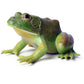 Gemini&Genius Realistic Hand Painted Tree Frog Figurine, Dark Green Rubber Model, Educational Toy for Ages 3 and Up