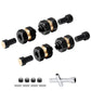 4pcs Brass Extended 7mm Hex Wheel Hubs Extension Adaptor Combiner Coupler for Axial SCX24 Upgrades 1/24 RC Crawler Car Replaceme