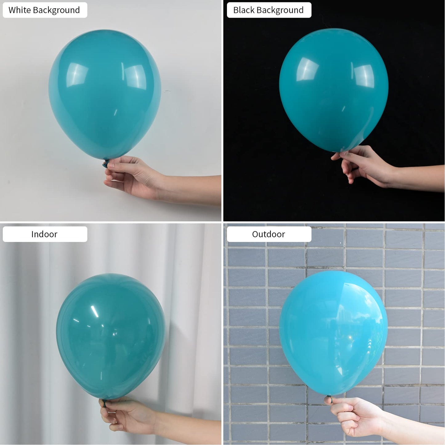 Peacock Blue Balloons Turquoise Blue Latex Balloon 5 10 12 18Inch Different Sizes 103Pcs Teal Blue Balloons Arch Kit For Kids Birthday Party Decoration Gender Reveal Baby Shower Wedding Whale Theme