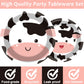 Gisgfim 96 Pcs Cow Print Party Supplies Cow I'M One Paper Plates Napkins Cow Print Party Disposable Tableware Cow Birthday Decor
