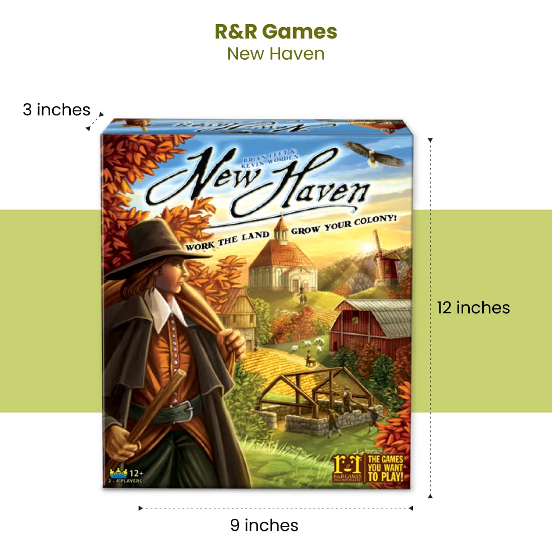 R&R Games New Haven Board Game: A Strategic Tile-Laying Board Game For Family Night