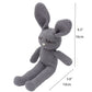 Moni'S Choice Easter Baby Stuffed Animal Bunny Rabbit Handmade Plush Easter Stuffed Animal Knitted Doll Baby Sleep Toy Newborn Gift Handmade(Grey)