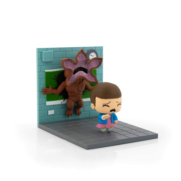 Loot Crate Stranger Things Eleven Vs. Demogorgon limited availability Diorama | Collectible SuperEmoFriends Figure| Art Design by JSalvador