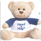 Hug-a-BooBoo 6 Inch Tan Plush Mini Teddy Bear with 'Need a Hug?' T-Shirt - Adorable Gift for All Occasions