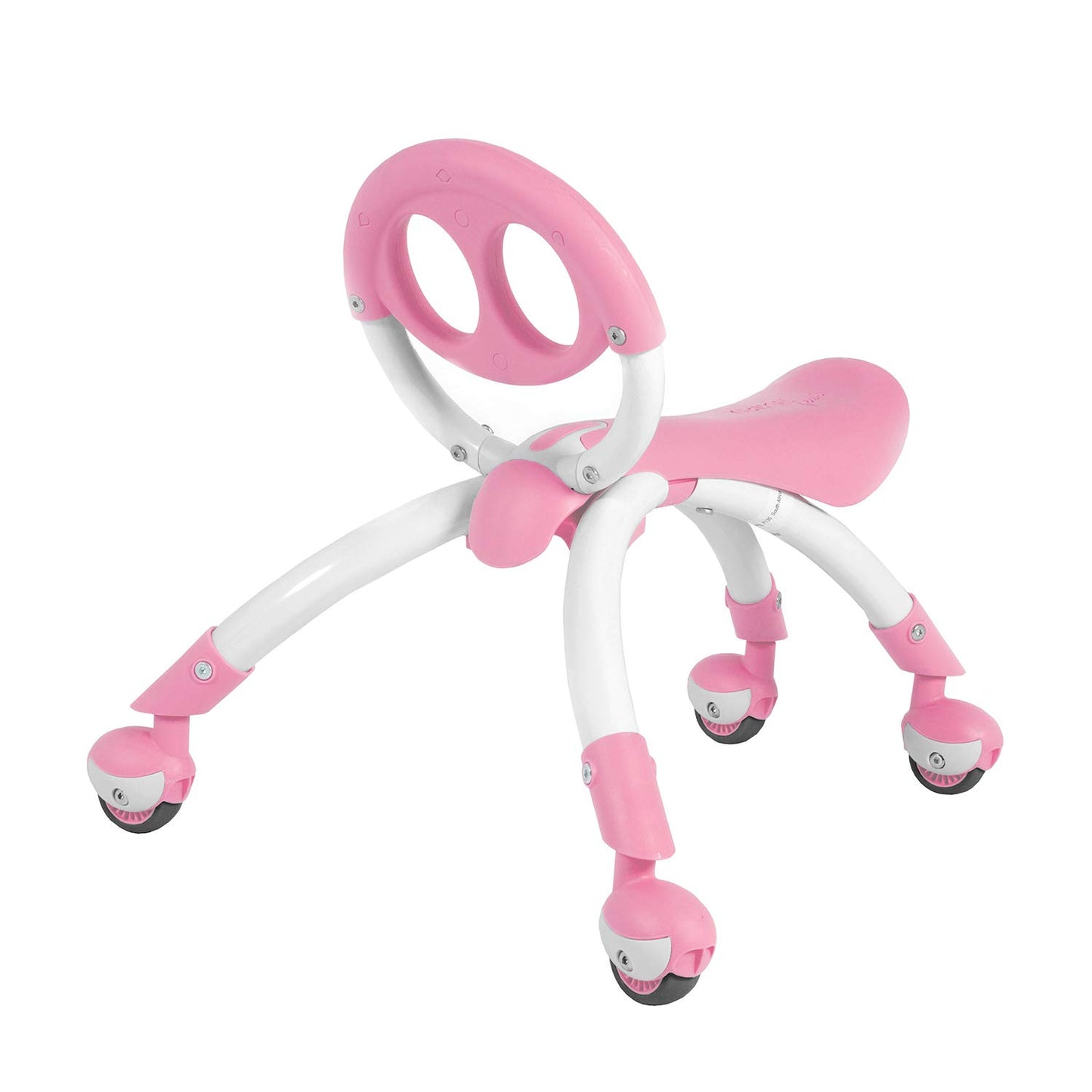 YBIKE Pewi Y-Bike - Pink Steel & Rubber Ride-On Toy, 11"L x 2.2"W x 41"H, Model YPIW2