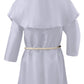 Knelor Kids Medieval Friar Monk Hooded Robe Renaissance Priest Hooded Robe Halloween Cosplay Costume Cloak