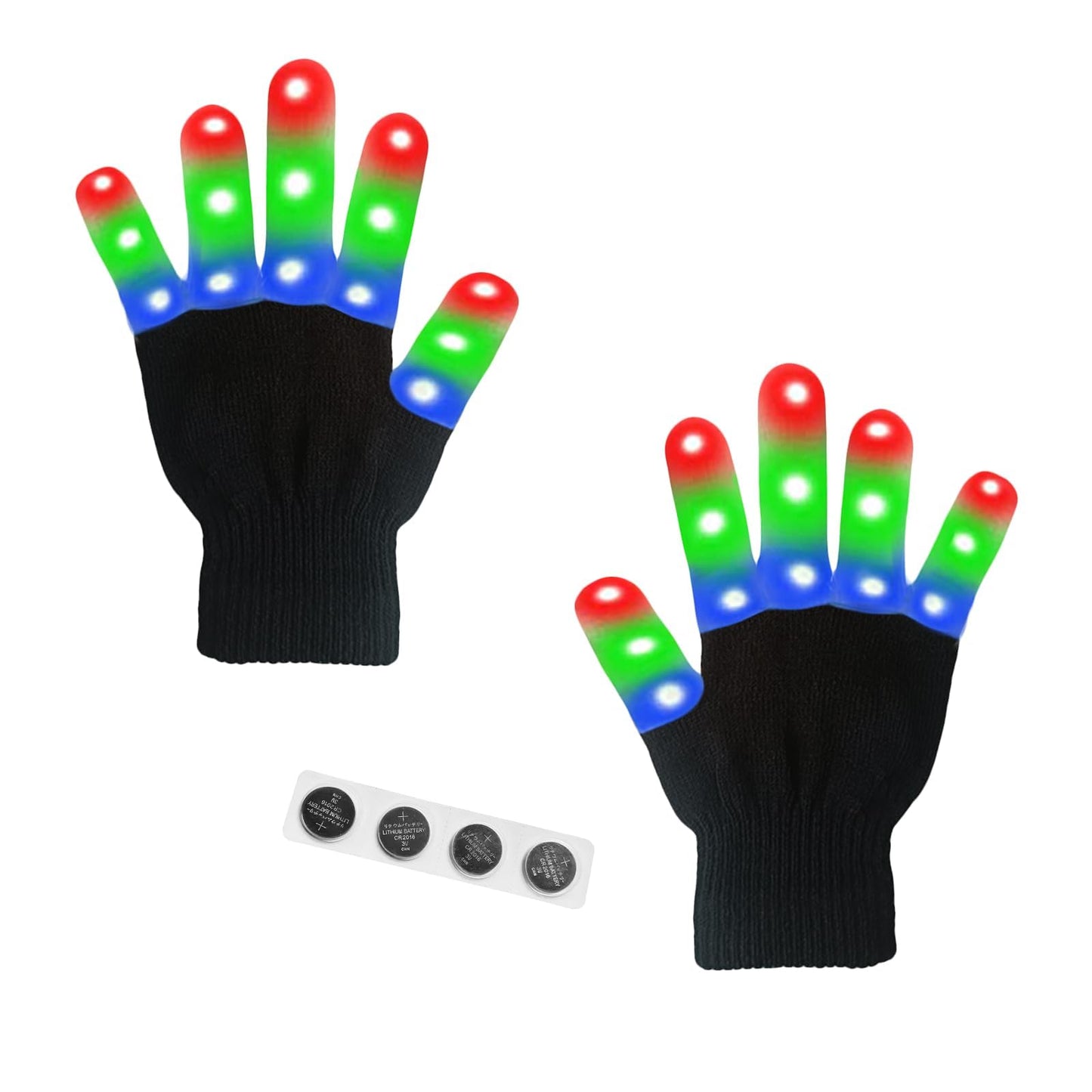 Coceleryre Led Gloves Light Up Gloves Boys Cool Toys 6 Modes Flashing Fun Toys For 4 5 6 7 Year Old Kids Gift