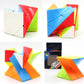 YunTeng Cube Twist 3x3 Speed Cube - Vivid Color Plastic Puzzle Toy, Red/Yellow/Green