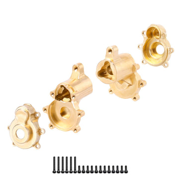 Hobbypark Brass Rear Portal Housing Steering Blocks (Inner & Outer) Heavy Duty Weights for Redcat Gen8 Upgrades Scout II Axe V2