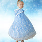 Purfeel Girls Princess Velvet Cape Kids Elsa Hooded Princess Cape Halloween Snow Cloak Costume 3-6Years