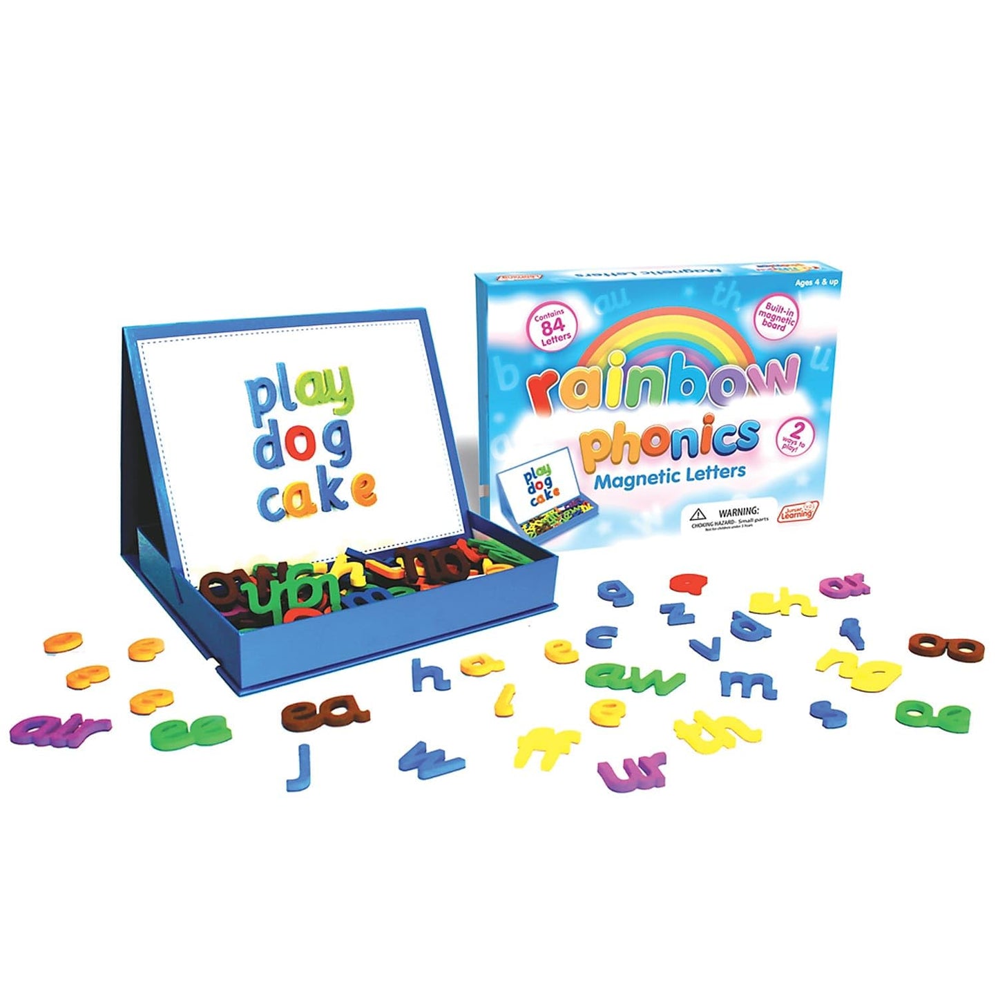 Junior Learning Rainbow Phonics - Magnetic Letters, Multi, Model:Jl194,White,1.8 H X 10.2 L X 8 W