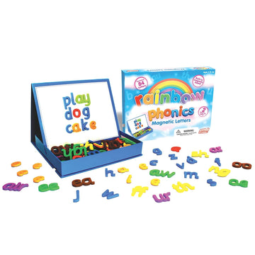 Junior Learning Rainbow Phonics - Magnetic Letters, Multi, Model:Jl194,White,1.8 H X 10.2 L X 8 W