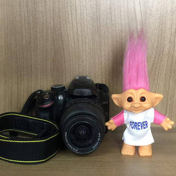 Lucky Troll Dolls,Vintage Troll Dolls Chromatic Adorable For Collections, School Project, Arts And Crafts, Party Favors - 7.5' Tall Pink Hairs(Include The Length Of Hair)
