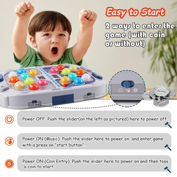 Whack Mole Game For Toddlers, Toys For 3-12 Year Old Boys And Girls, Whack Mole Toys For Kid,Gifts For 3 4 5 6+ Year Old Boys, I