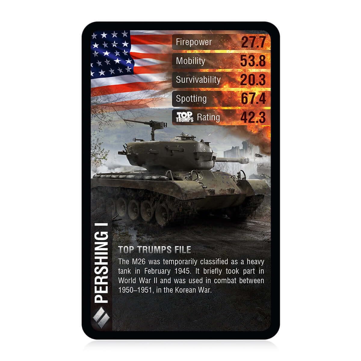 Top Trumps World of Tanks Card Game - WM02478-EN2-6 - Plastic - Fun for All Ages