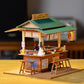 Cjeuxnr Miniature Dollhouse Kit - Japanese Restaurant Wooden Toy with Furniture & LED Lights, One Size