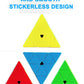 Cfmour Pyramid Speed Cube - Moyu Meilong 3X3X3, Stickerless Triangle Magic Cubes - Fast Smooth Turning Vivid Colour Puzzle Game Brain Toy For Kids And Adult