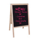 Crestline Products Natural Wood Marquee Easel ( 2 Black Dry Erase Boards) - 42 H x 24 W Sidewalk Easel