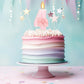 ElekFX Birthday Candle for Cake, 4 Candle - Pink Glitter with Bowknot, 2.76 inch Happy Birthday Candle, Cake Topper Decoration f