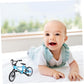 Totority Statue Alloy Tricycle Figurine Little rag Doll Model Bike Food Play Dollhouse Motorcycle Mini with Brake Decorations Doll House Miniature Artificial Bicycle Miniature