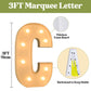 3Ft Marquee Light Up Letters, Large Marquee Letters C For Party Decorations, Big Baby Letters For Baby Shower Birthday Party Dec