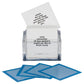TableTopics Couples Conversation Cards - 135 Fun Date Night Prompts, 4" Cube, Blue and White, Model 9637-BLACK