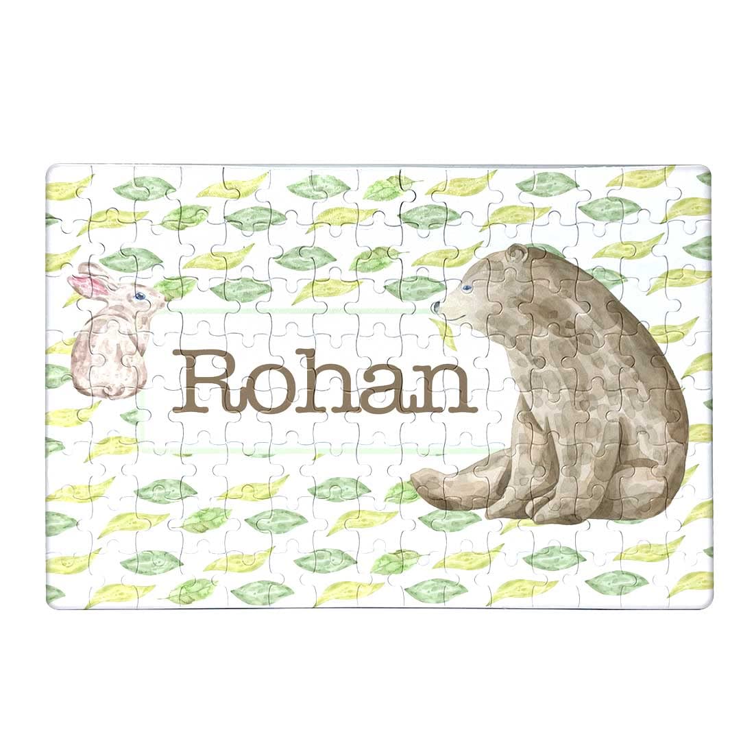 Personalized Puzzle For 3 + Year Old Boy Customized Jigsaw Puzzle Photo  Cute Rabbit