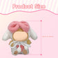 17cm Doll Clothes Labubu Clothes for 6.7inch(17cm) Dolls enhanced Doll Outfit with Hat and Accessories(Clothes Only) (Pink White)