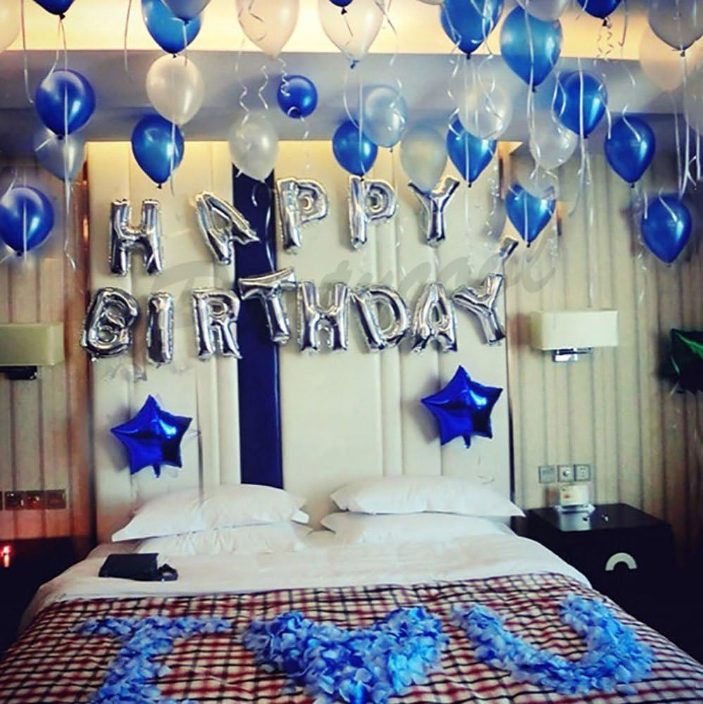 iPartycool 50Pcs Birthday Balloon Decoration Set, 10" Latex & Foil, Ecofriendly Star Kit, Model HB2S