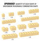 300 Piece Tan Bricks Bulk Assortment Pack, Tan Brick Accessories For Building With 12 Size, Compatible With Lego Parts And Piece