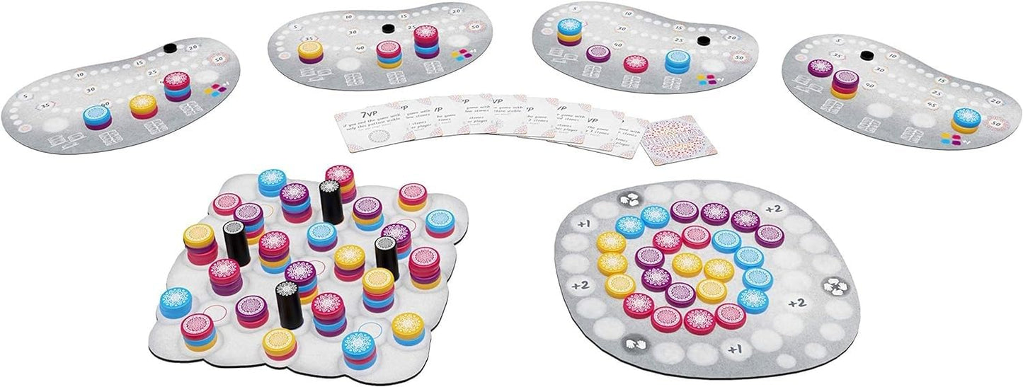 Board And Dice Mandala Stones
