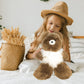 AlpacaNext Soft and Cuddly Baby Alpaca Teddy Bear - 18 inch. enhanced Alpaca Stuffed Animal Handmade on Genuine Alpaka Fur. Cute Bear (18 inches  Brown & White)