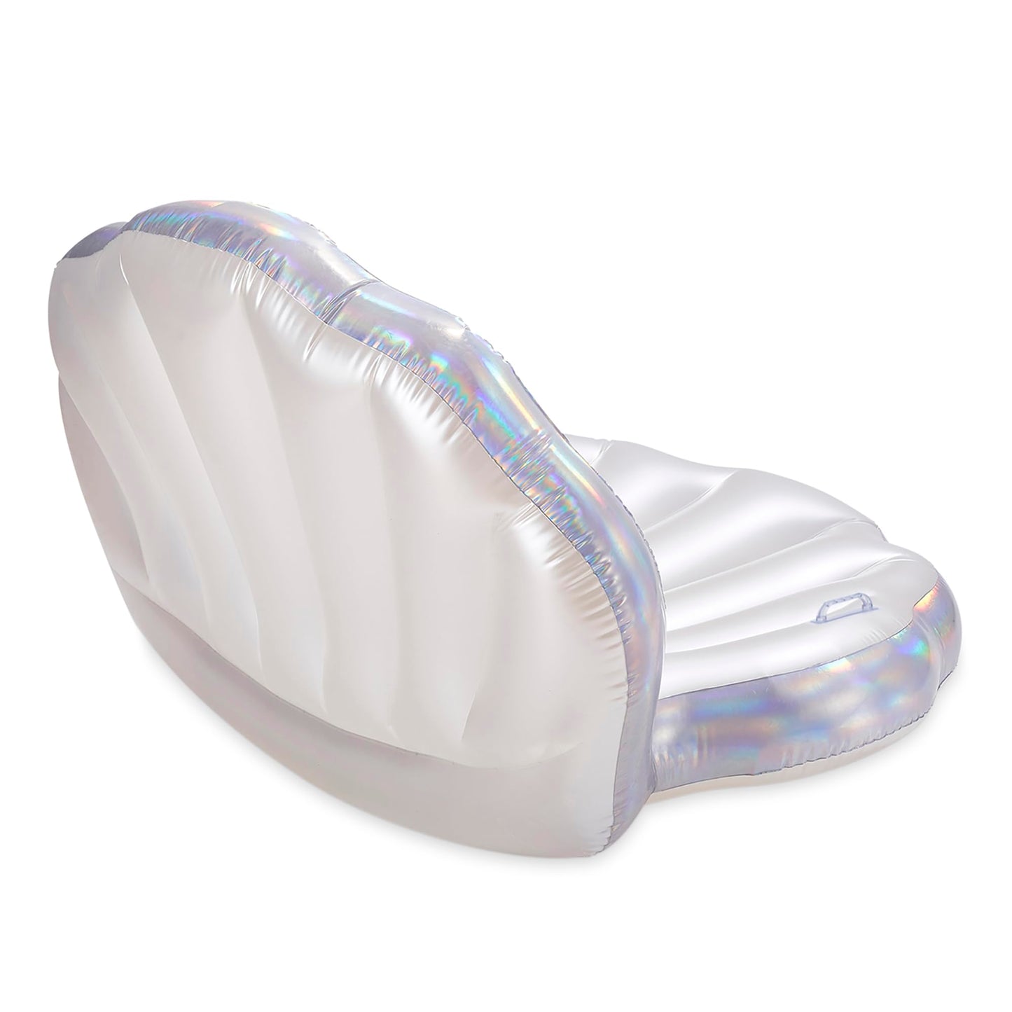 Funsicle: Pearl Princess Lounge - Inflatable Pool & Water Float, 58.5x55x40, Holographic & Pearlized Design, Water Toy, 220 lb C