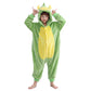 Michley Animal Hooded Romper Kids Flannel Halloween Cosplay Pajamas Costume 3-12T For Autumn Winter, Dinosaur, 7-8T, Size120