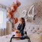 Silver 4 Balloon, Number Balloons 40 Inch, 4Th Silver And Black Party Decorations, Four Large Numbers For Party Decor, Number 4