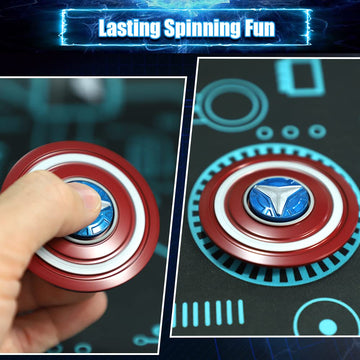Transformable Fidget Spinner, Metal Hand Hammer Fidgit Chain Toy For Kids Adults, Cool Shield Fingertip Gyro Stress Relief Cube