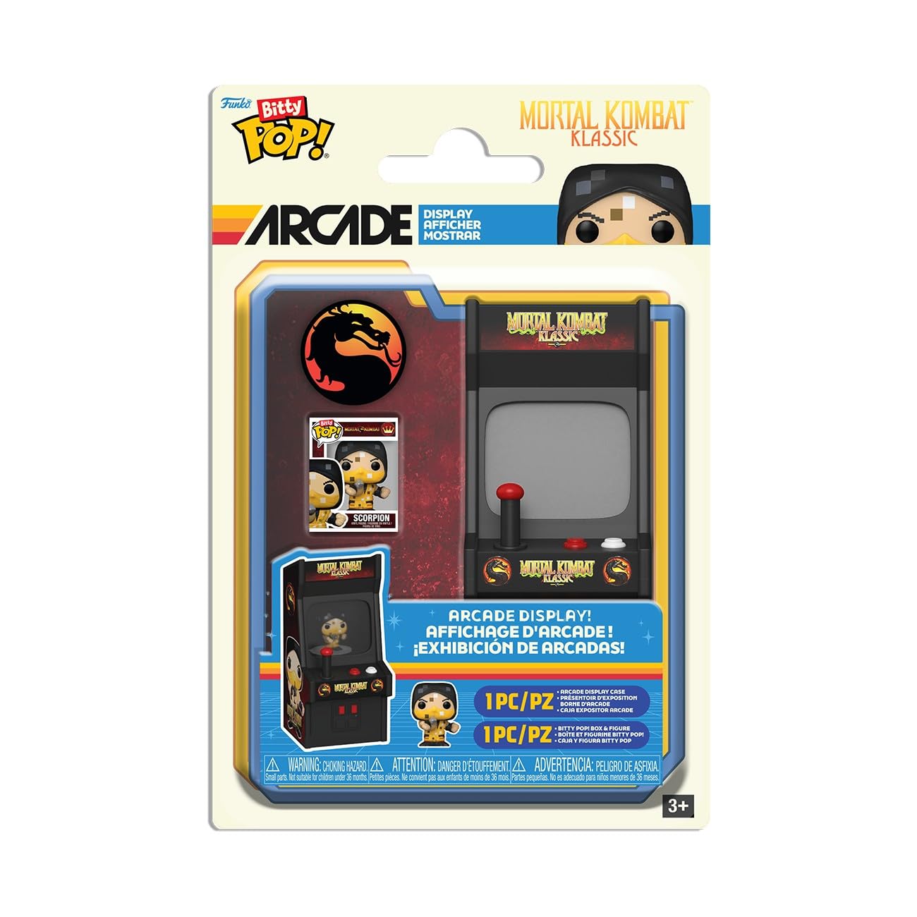 Funko Pop! Bitty Arcade Cabinet: Mortal Kombat - Scorpion - Collectable Vinyl Figure - Gift Idea - Official Merchandise - Toys f