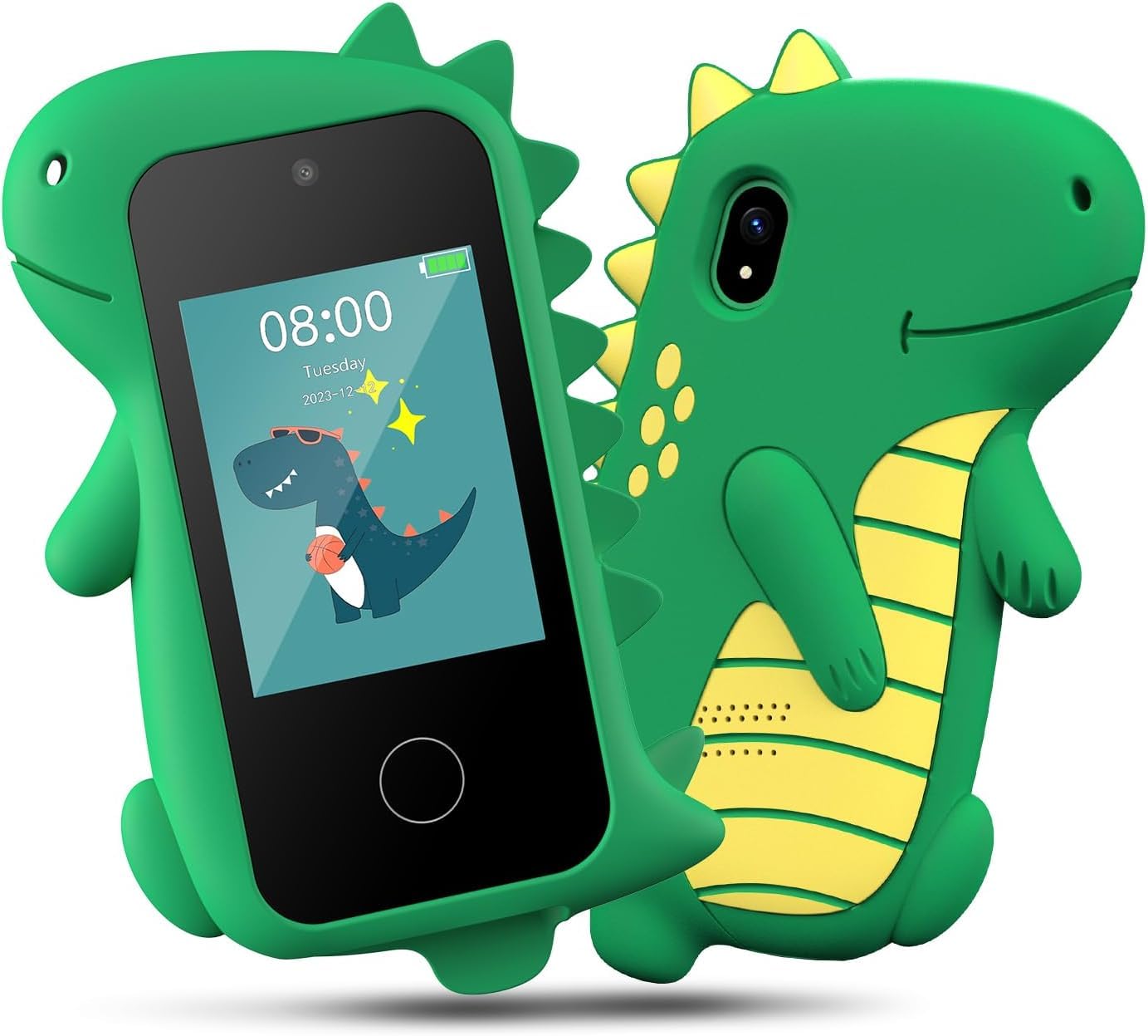 Kids Smart Phone, Birthday Gifts Toys for Boys Ages 3-12 Years Old, Touchscreen HD Dual Camera Cell Phone Dinosaur Toddler Play 